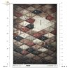 romby, wzór harlekin, diamenty, vintage, tekstura grunge, stare pismo, nity, patyna, tło, retro*rhombuses, harlequin pattern, diamonds, vintage, grunge texture, old writing, rivets, patina, background, retro